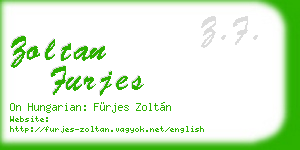 zoltan furjes business card